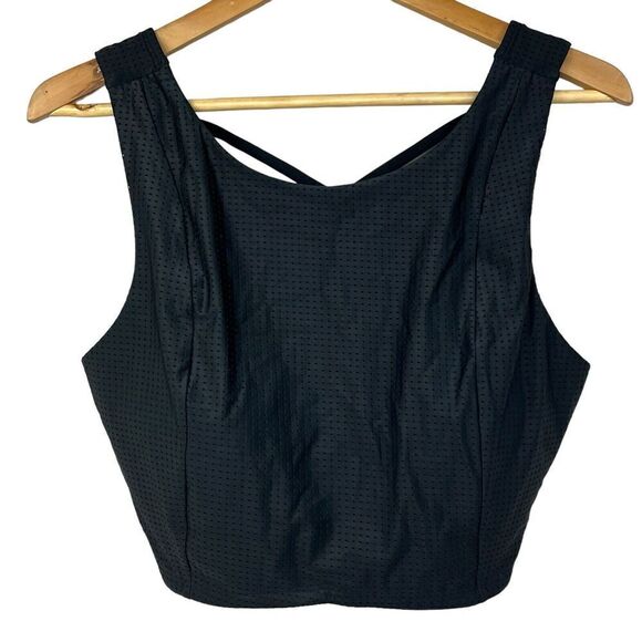 Calia by Carrie Underwood Black Strappy Crop Top Tank Top Bra Size XL - Picture 2 of 11